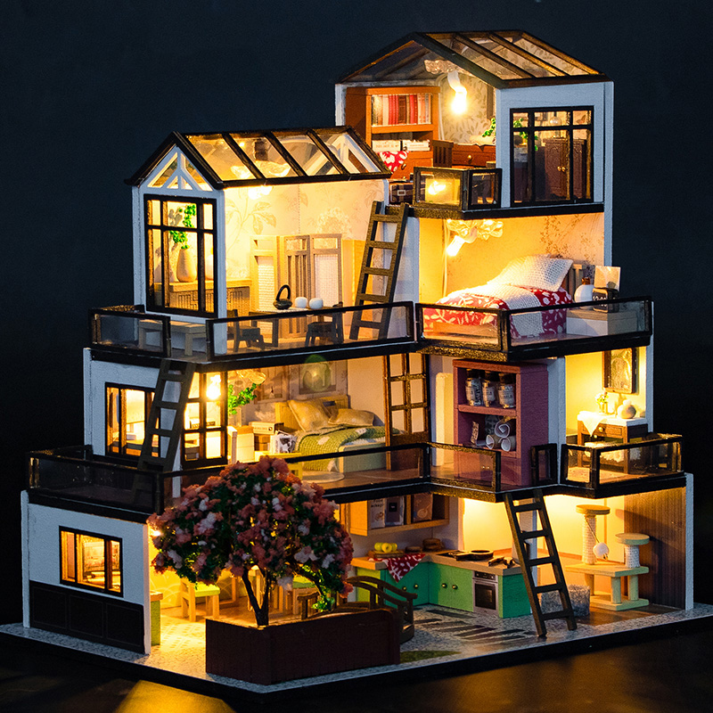 Woodworking For Kids - DIY Wooden Dream Town Cottage Doll