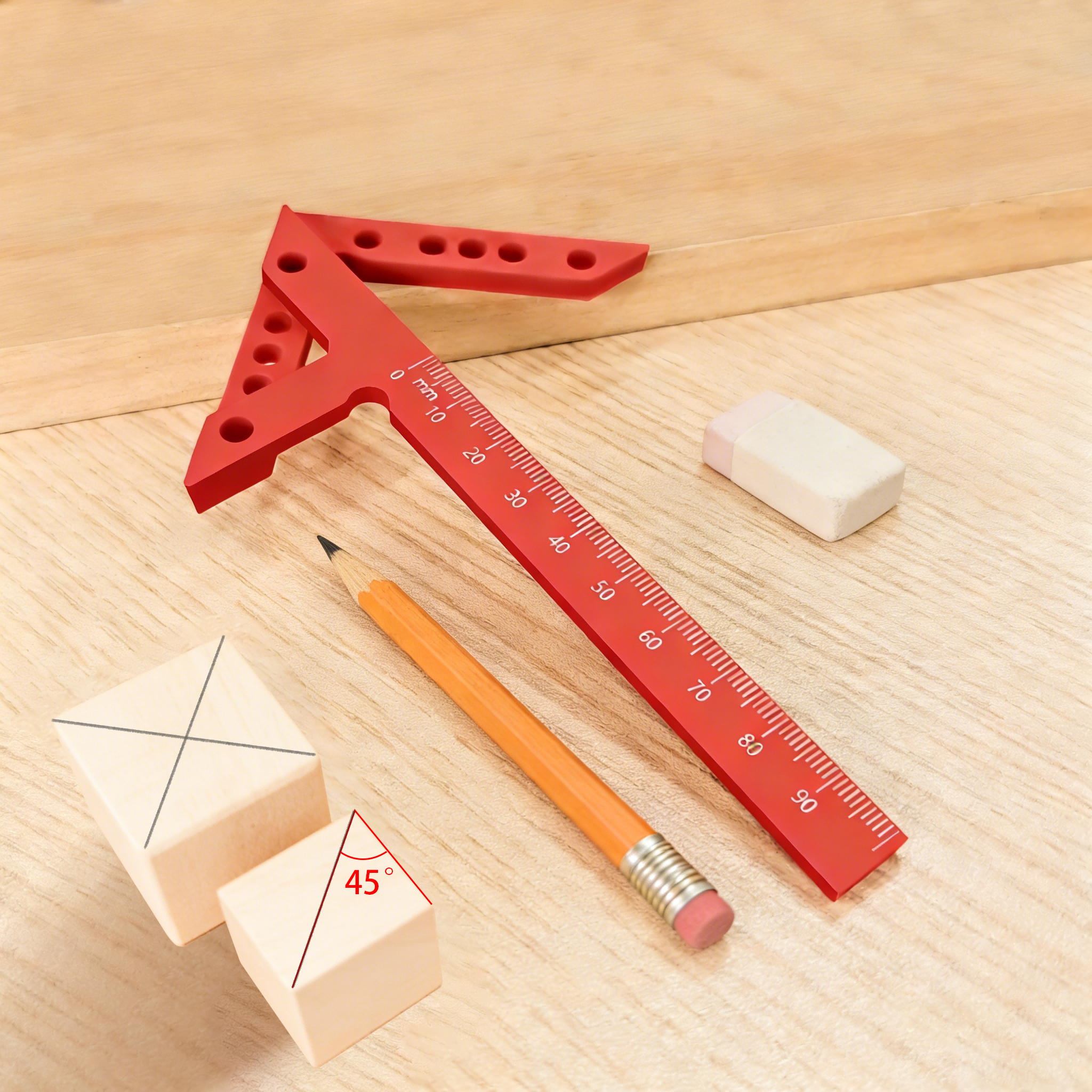 Woodworking Marking Gauge - Woodworking Center Line Scriber Multi-function Plastic