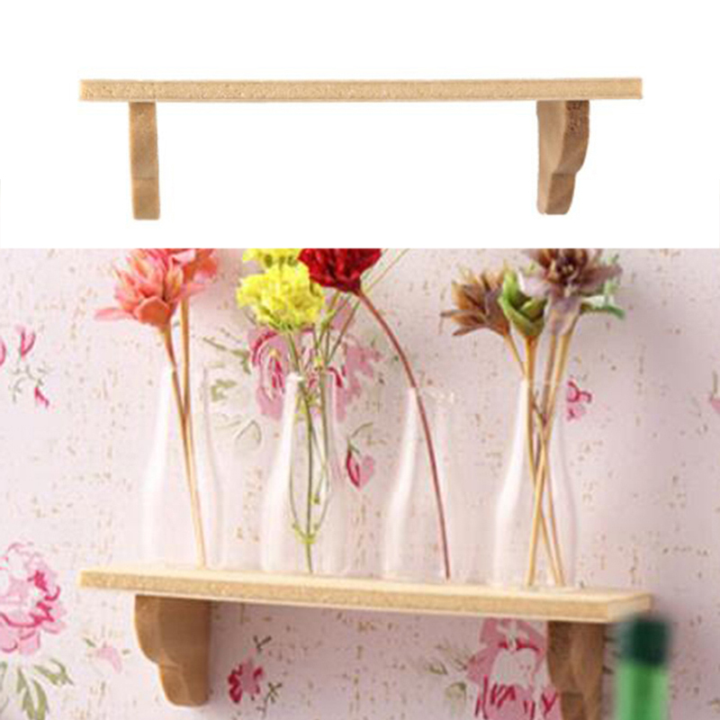 Woodworking Diy - 1pcs 1:12 Dollhouse Wood Wall Shelf