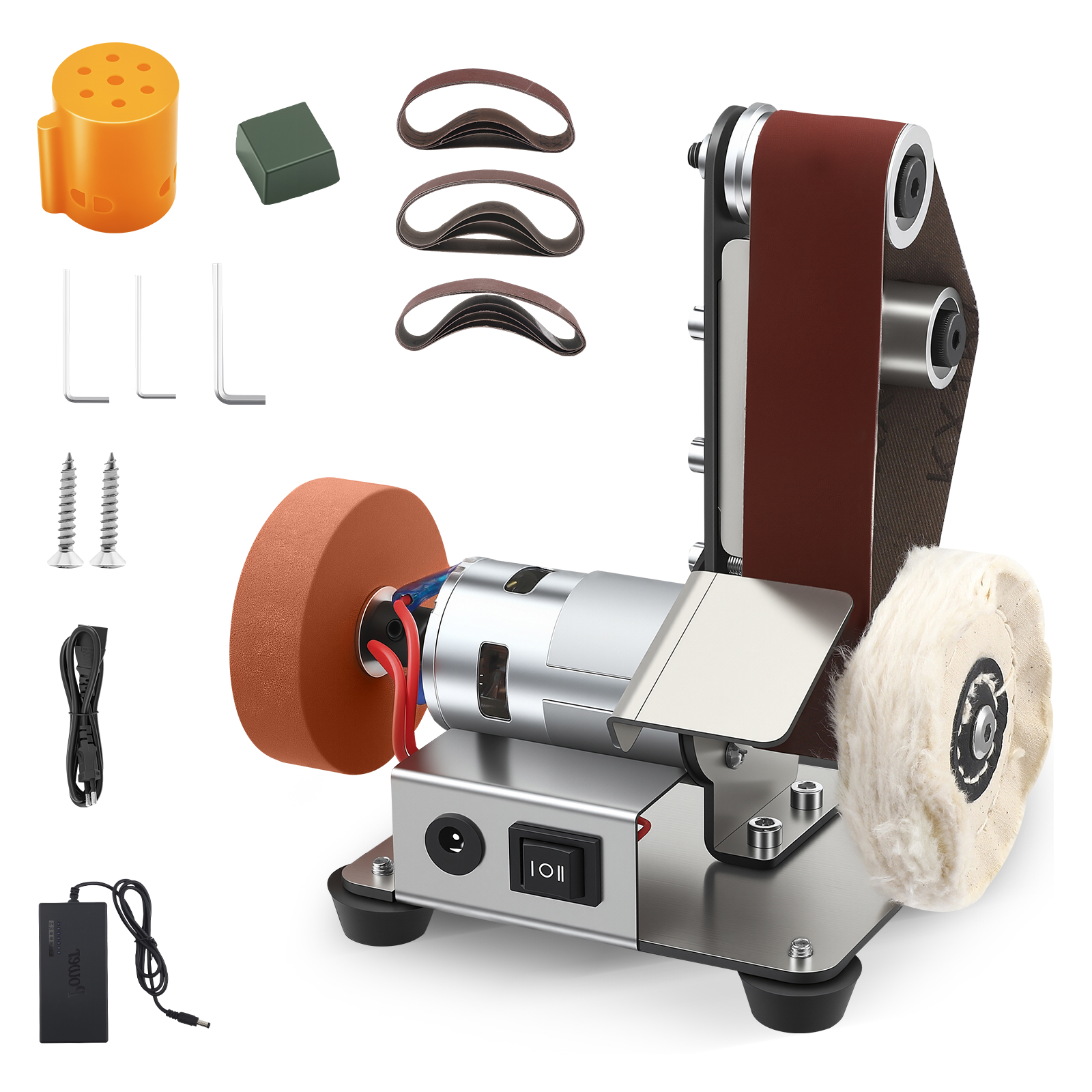 Woodworking Diy - 3-IN-1 Mini Electric Desktop Sanding Machine