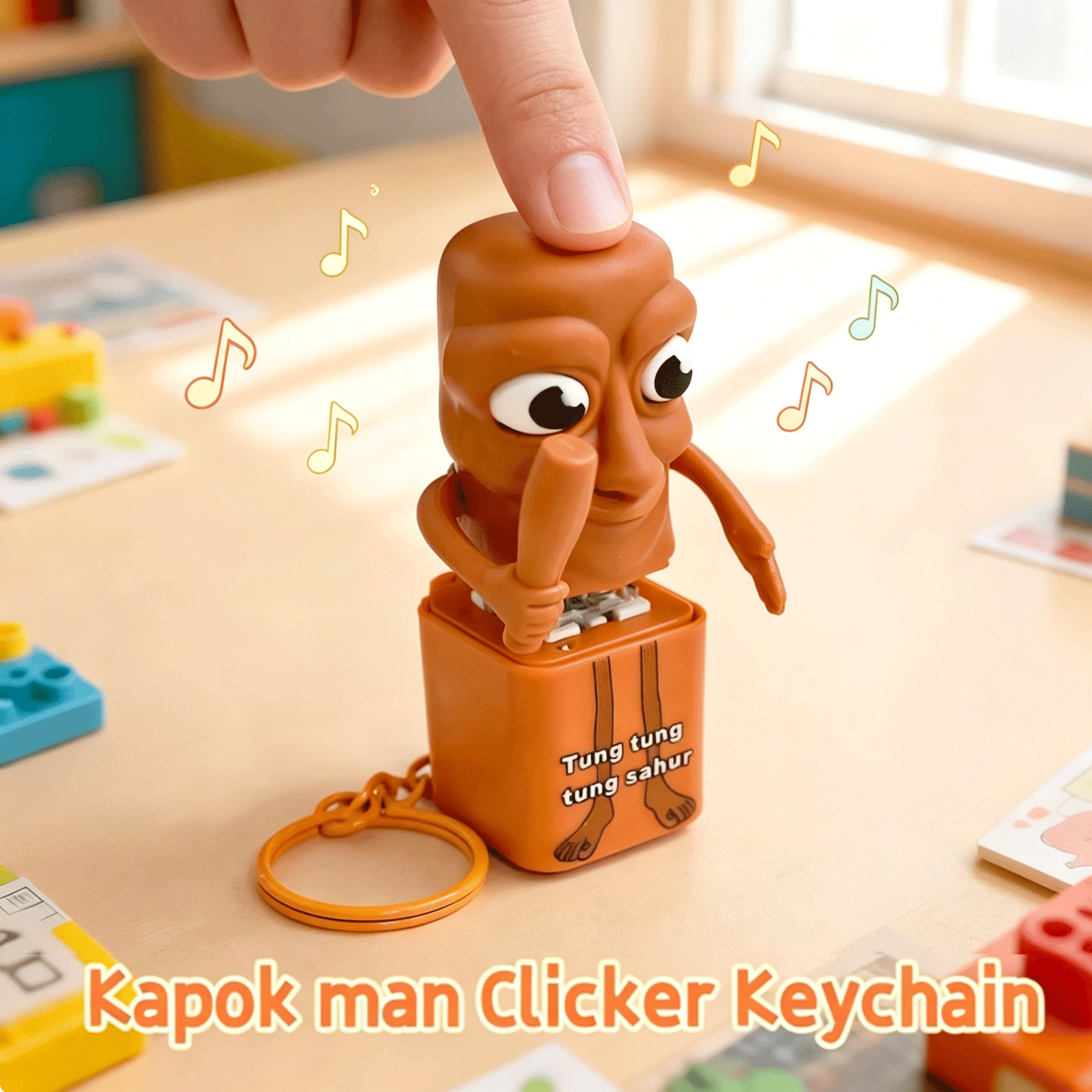 Woodworking For Kids - Tung tung tung Sahur Keychain Wooden