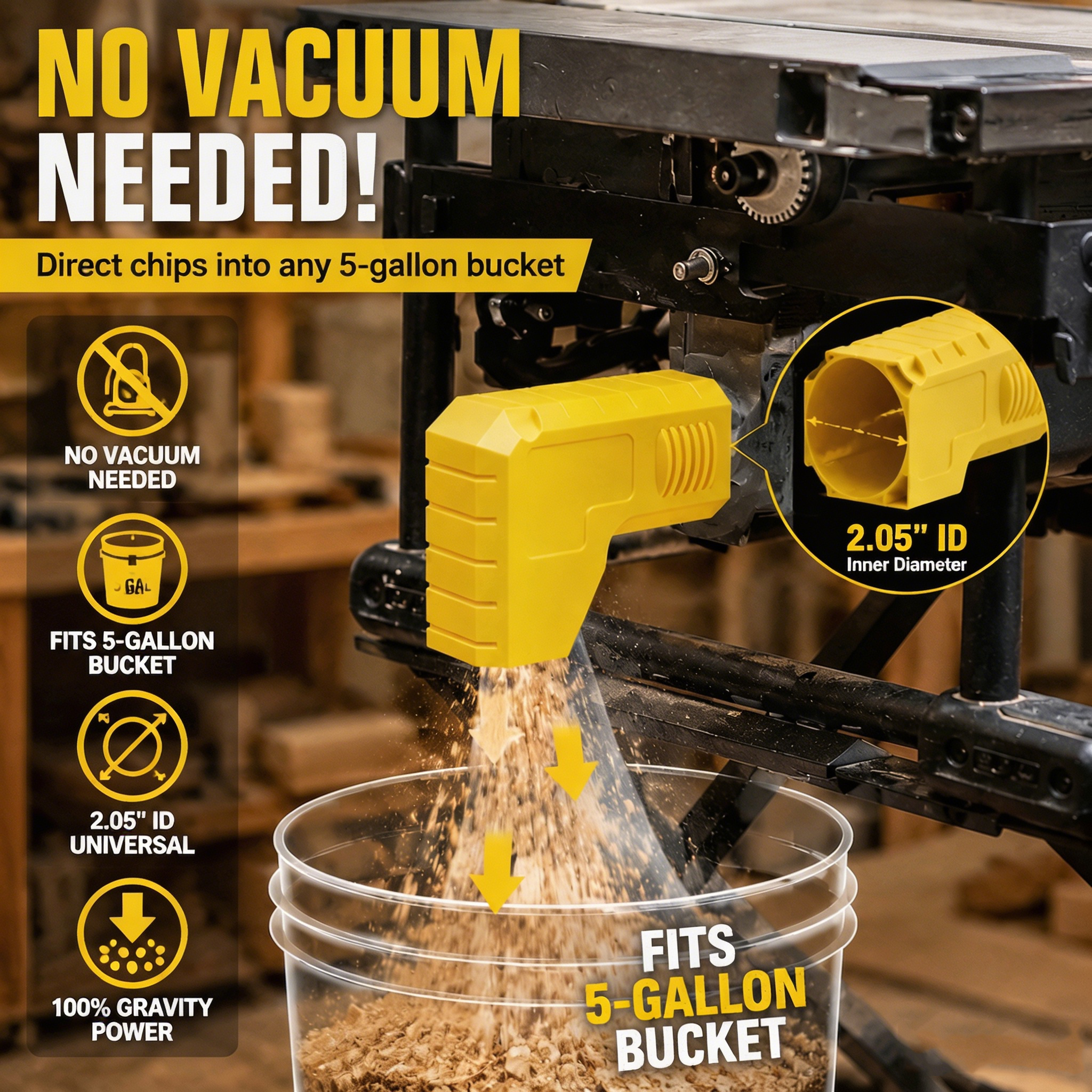 Table Saw Dust Collector 2.05  - đánh giá và giá Woodworking Company