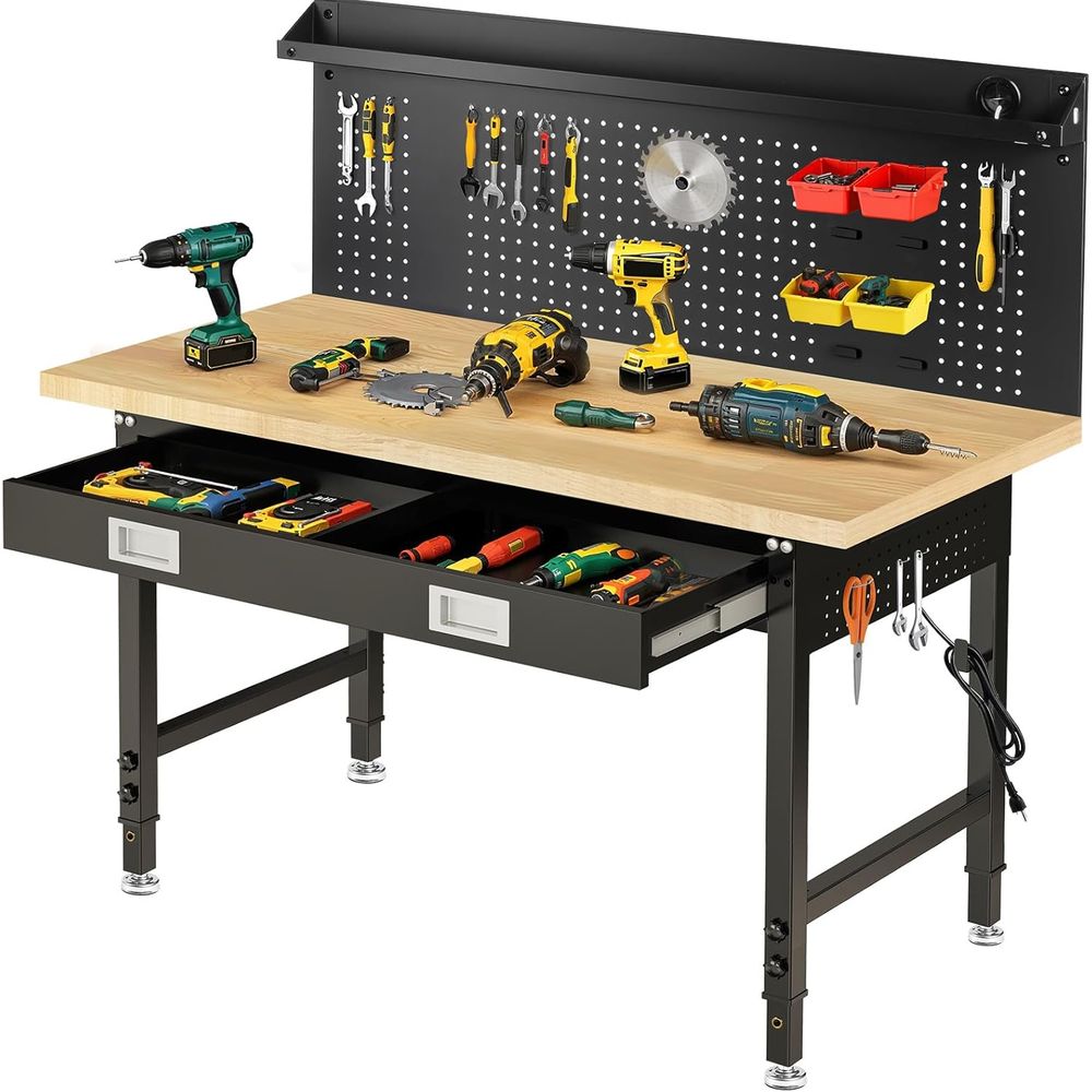 60 Adjustable Workbench with D - đánh giá và giá Woodworking Or Woodworking