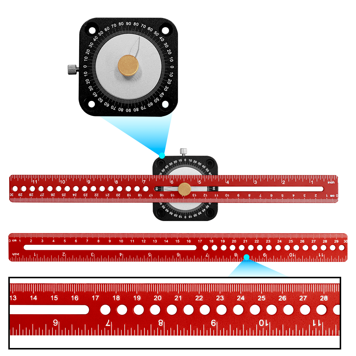 New Woodworking Scriber 360° P - đánh giá và giá Woodworking Marking Gauge