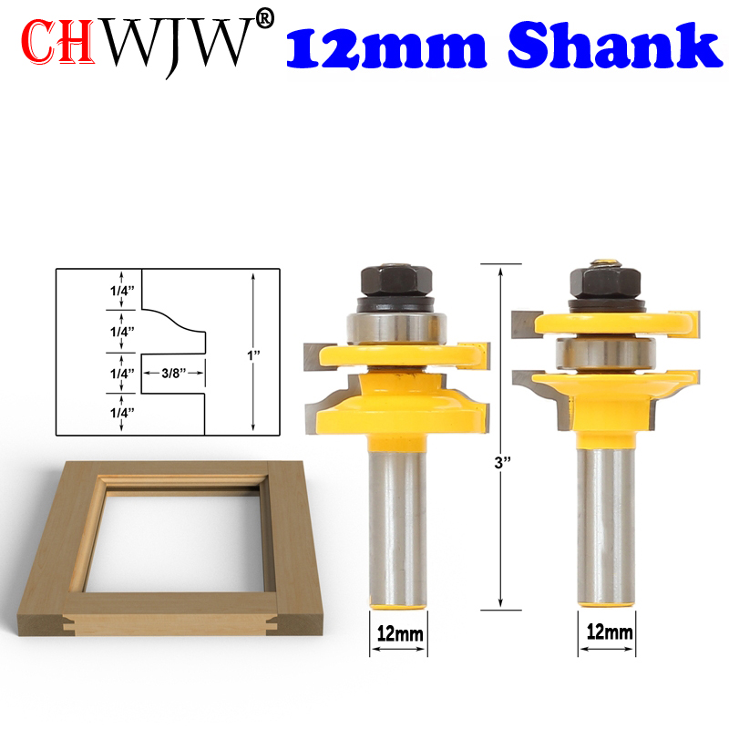 1-3PCS12mm Shank Rail & Stile  - đánh giá và giá Woodworking Show