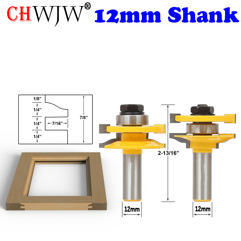 1-3PCS12mm Shank Rail & Stile  - đánh giá và giá Woodworking Show