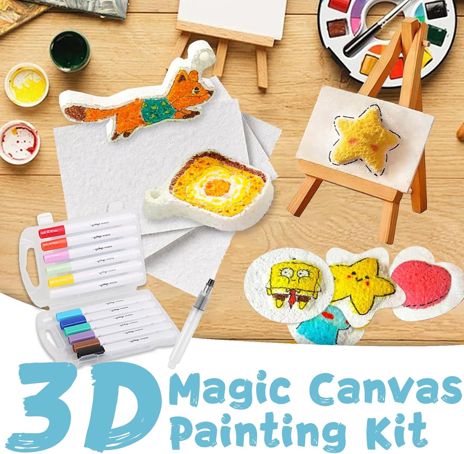 3D Puffy Foam Texture Painting - đánh giá và giá Woodworking For Kids