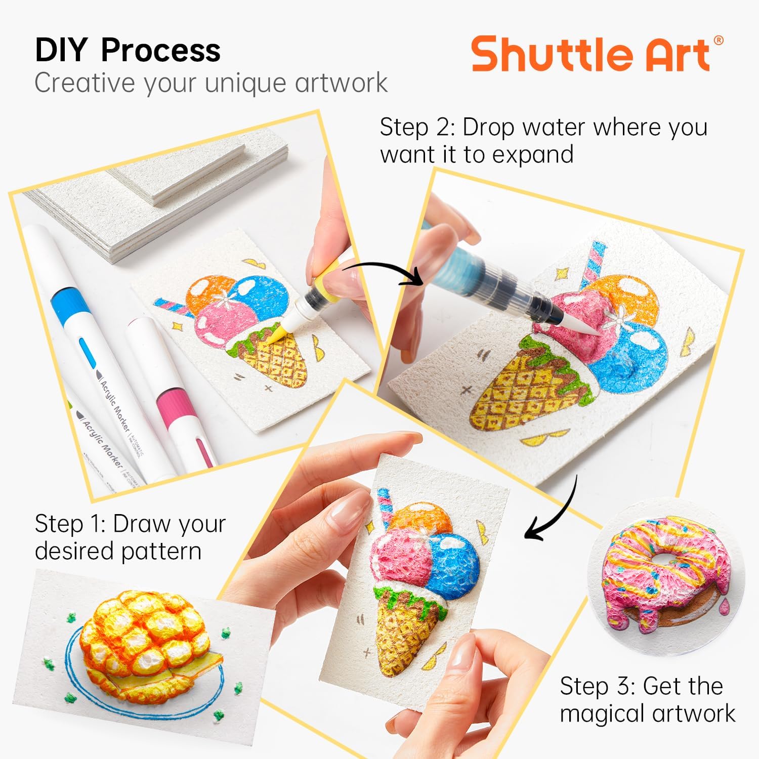 3D Puffy Foam Texture Painting - đánh giá và giá Woodworking For Kids