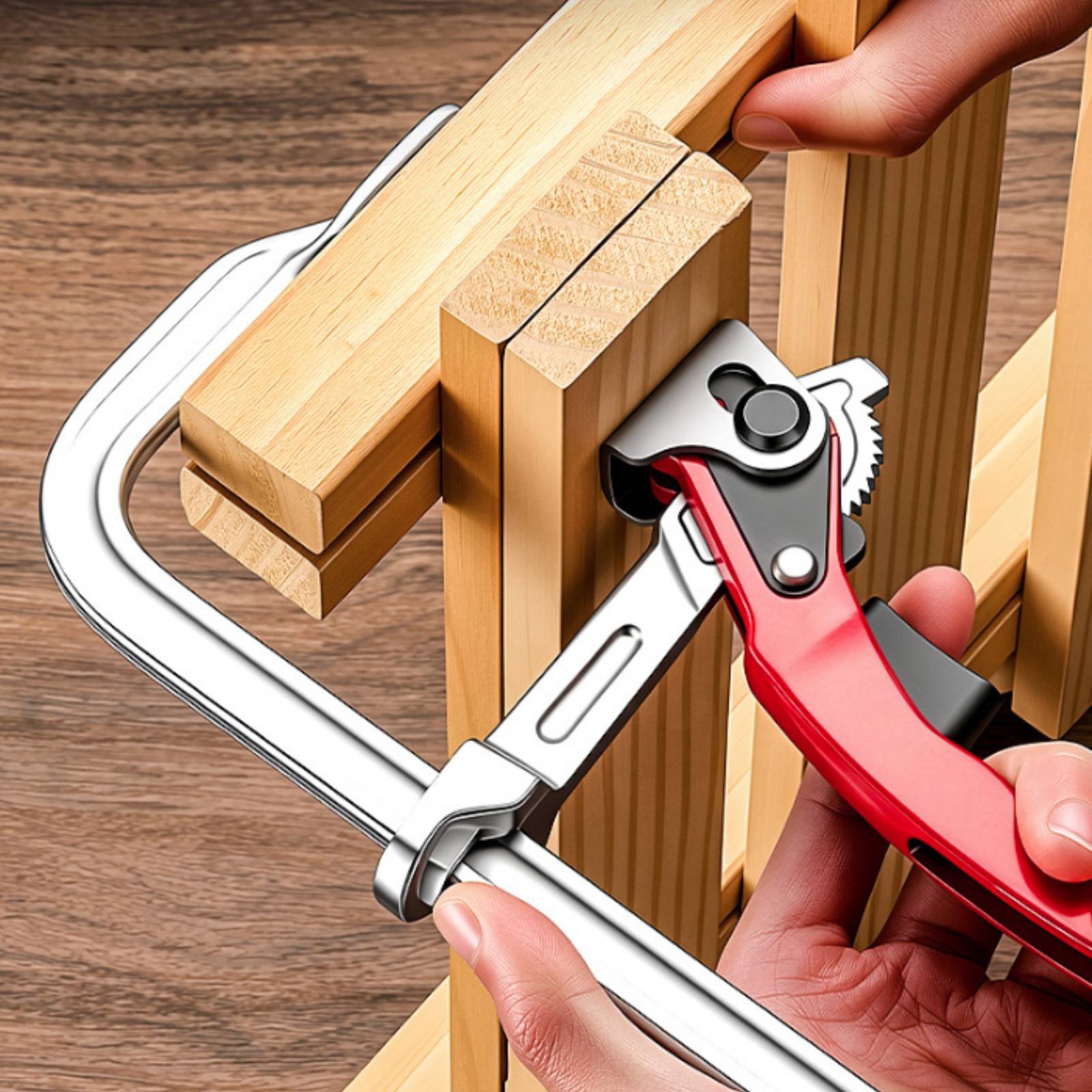 2 Pieces Ratchet F Clamp Indus - đánh giá và giá Woodworking Workshop