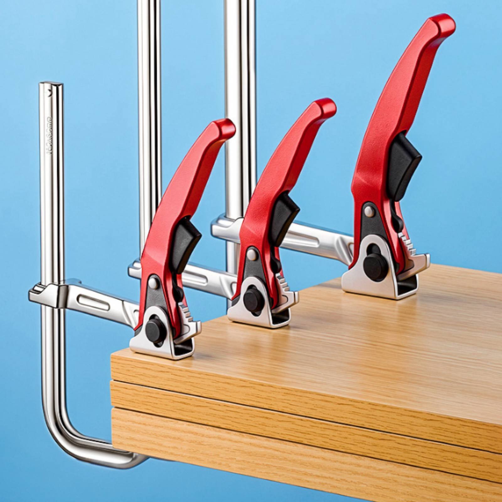 2 Pieces Ratchet F Clamp Indus - đánh giá và giá Woodworking Workshop