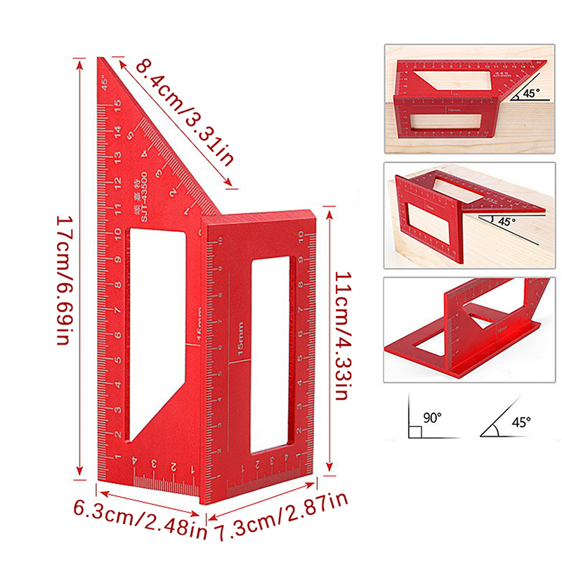 Multifunctional Angle Ruler 45 - đánh giá và giá Woodworking Marking Gauge