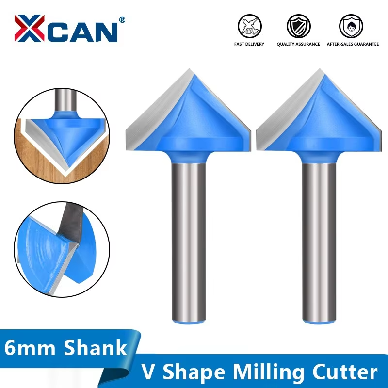 XCAN 1pc 6mm Shank V Type Slot - đánh giá và giá Woodworking Show