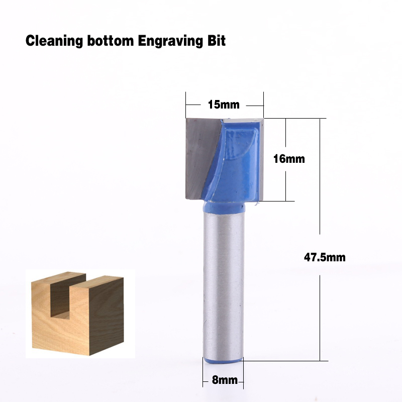 CHWJW 1pc 8mm Cleaning bottom  - đánh giá và giá Woodworking Show