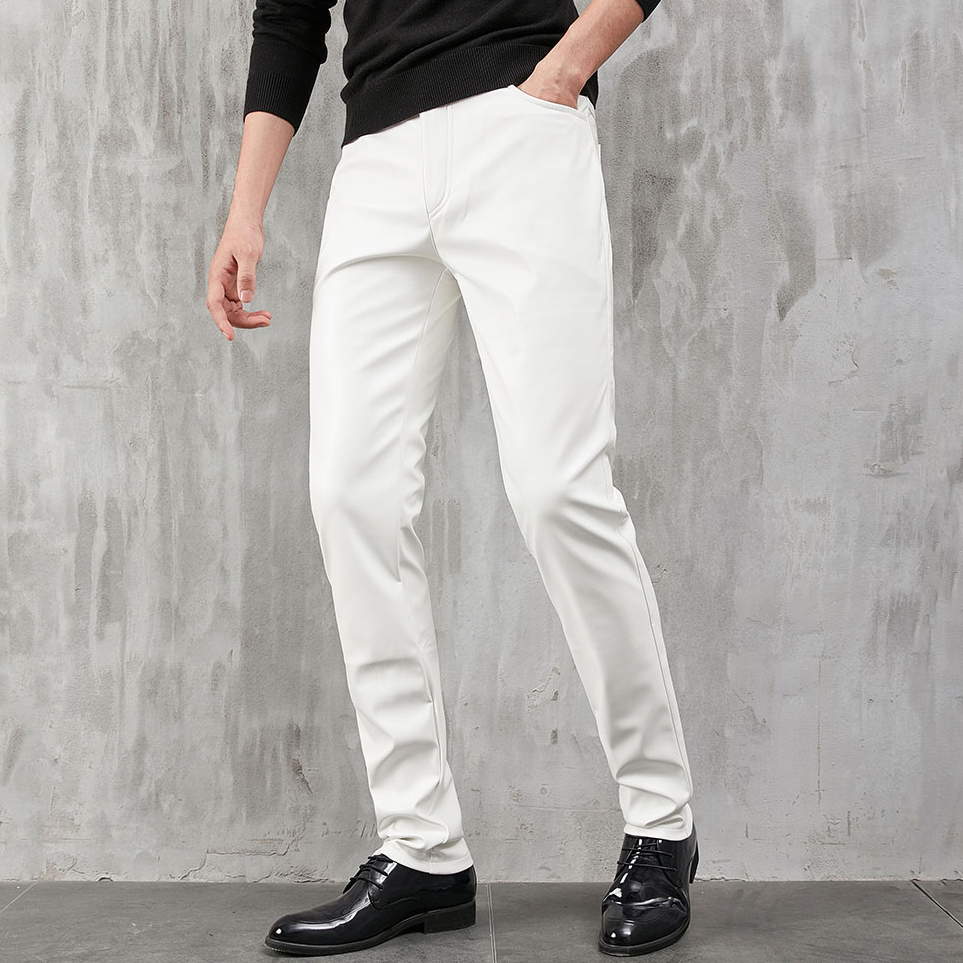 Men's Leather Pants Skinny Fit - đánh giá và giá Woodworking Brand