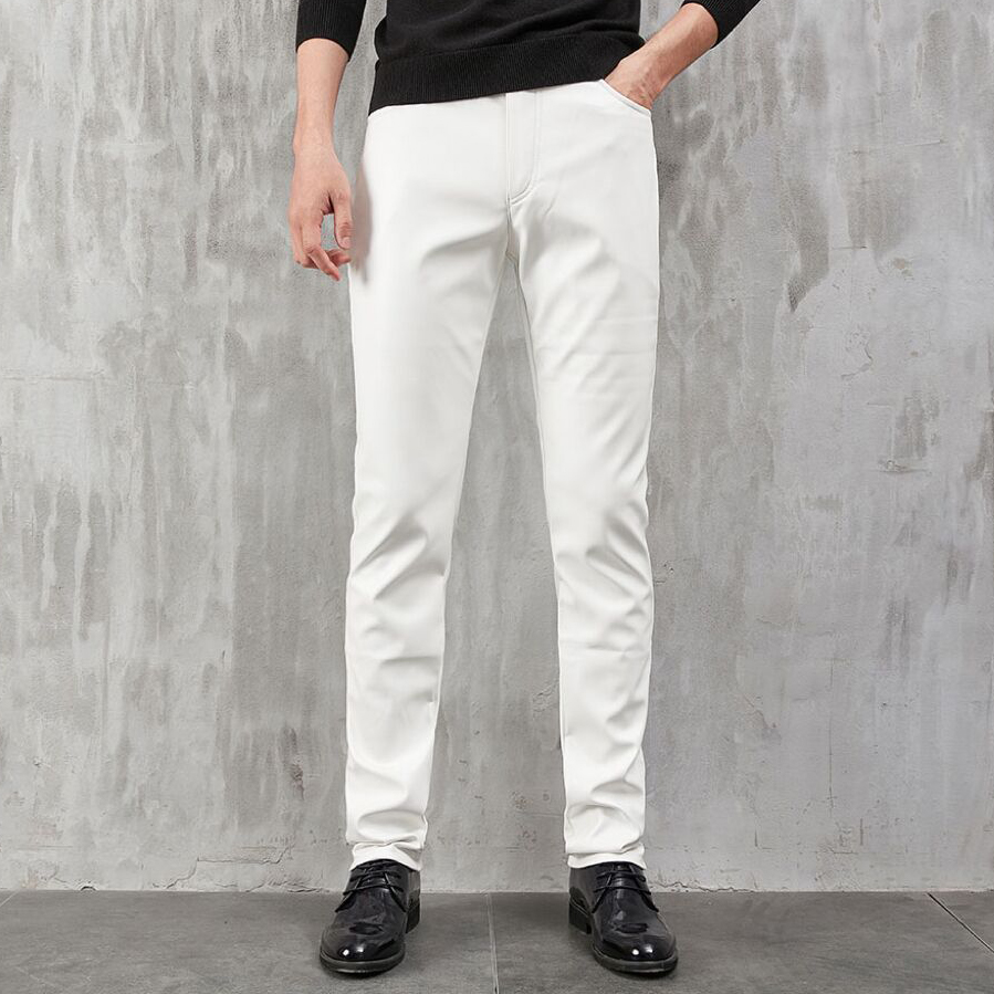 Men's Leather Pants Skinny Fit - đánh giá và giá Woodworking Brand