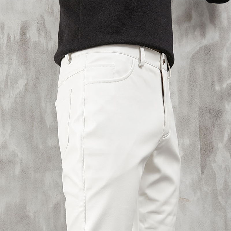Men's Leather Pants Skinny Fit - đánh giá và giá Woodworking Brand