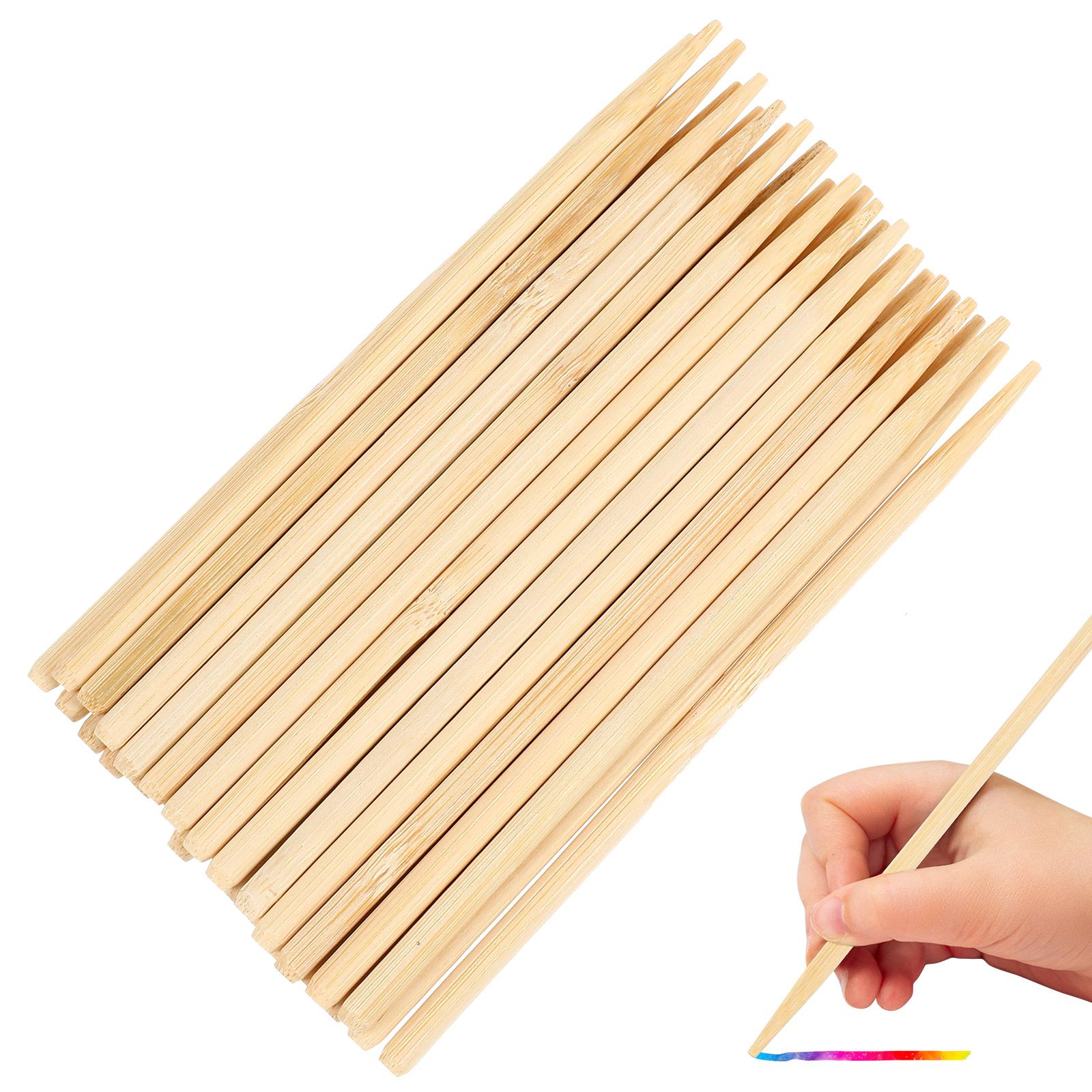30pcs Scratch Bamboo Pens Wax  - đánh giá và giá Woodworking For Kids