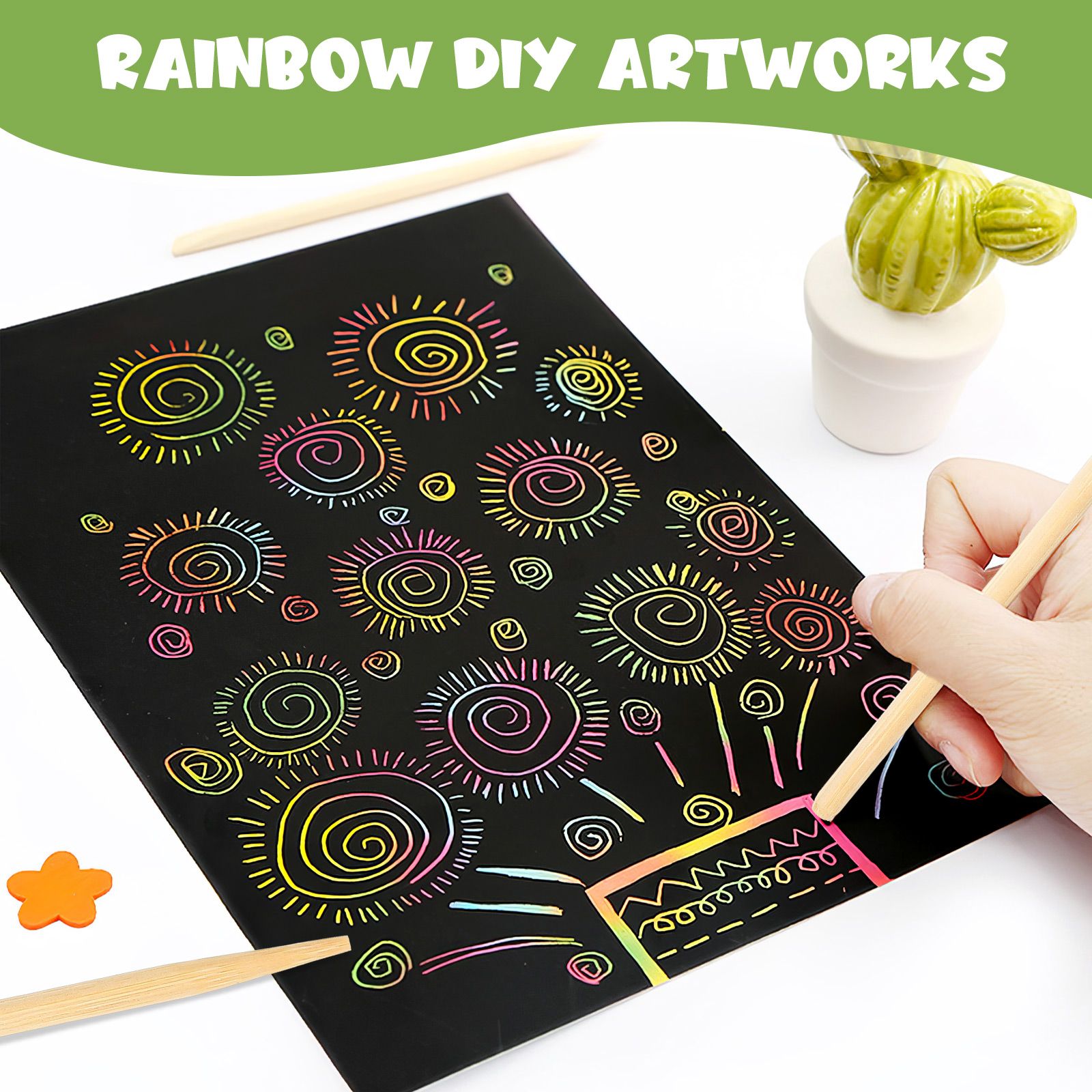 30pcs Scratch Bamboo Pens Wax  - đánh giá và giá Woodworking For Kids