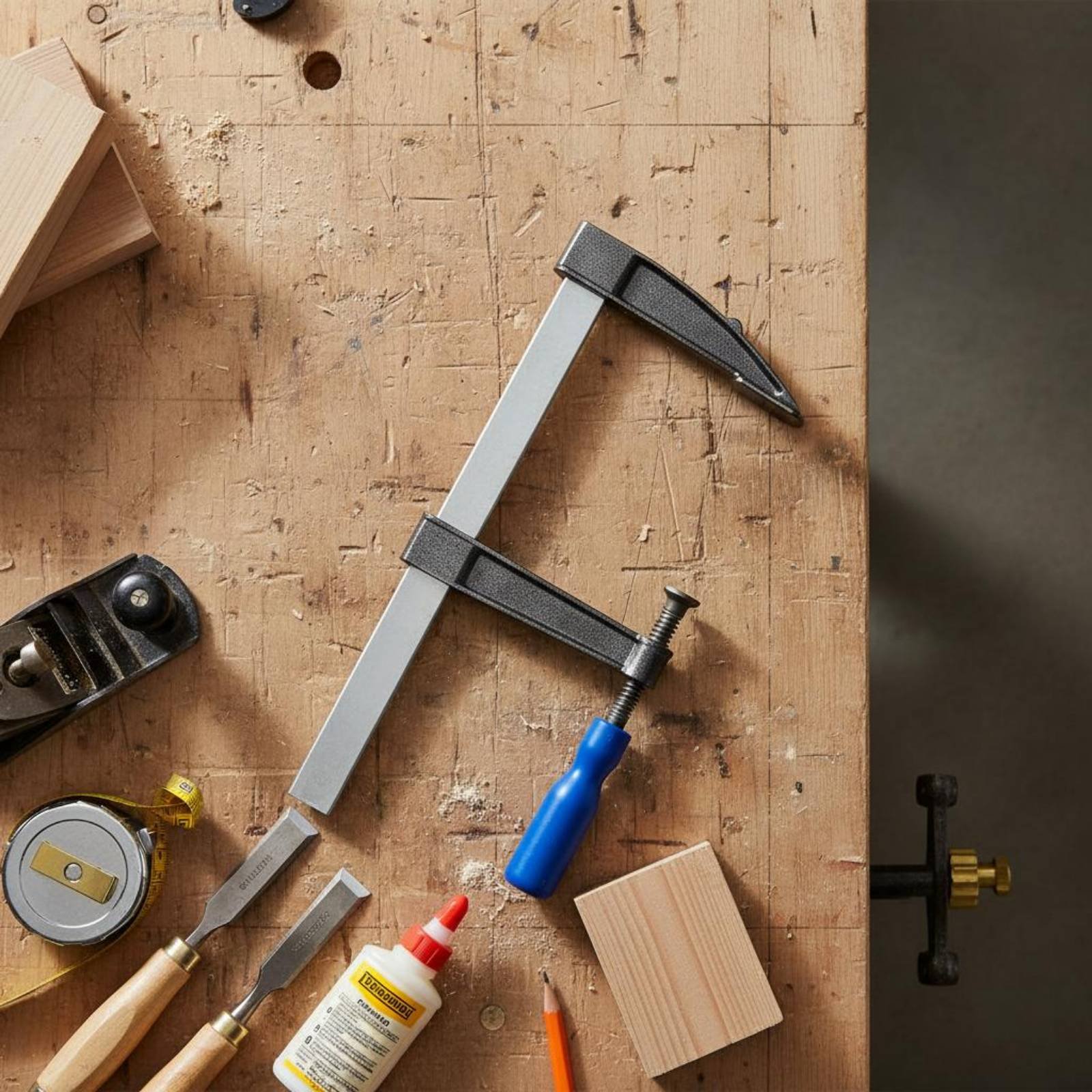 F-Clamp Effortless Adjustment  - đánh giá và giá Woodworking Workshop