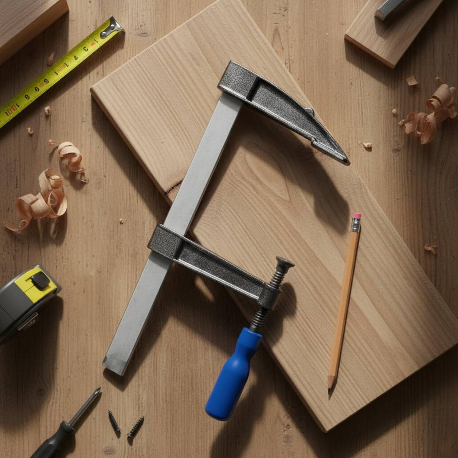 F-Clamp Effortless Adjustment  - đánh giá và giá Woodworking Workshop