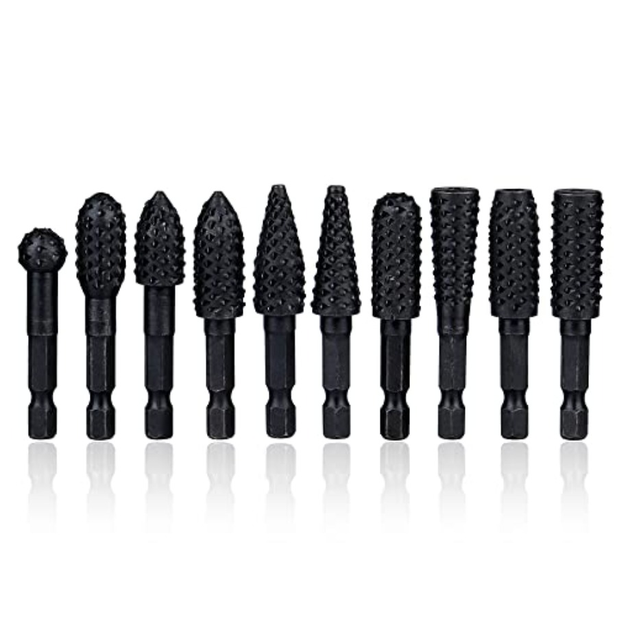 10 Pieces Rotary Burr Rasp Set - đánh giá và giá Woodworking Diy