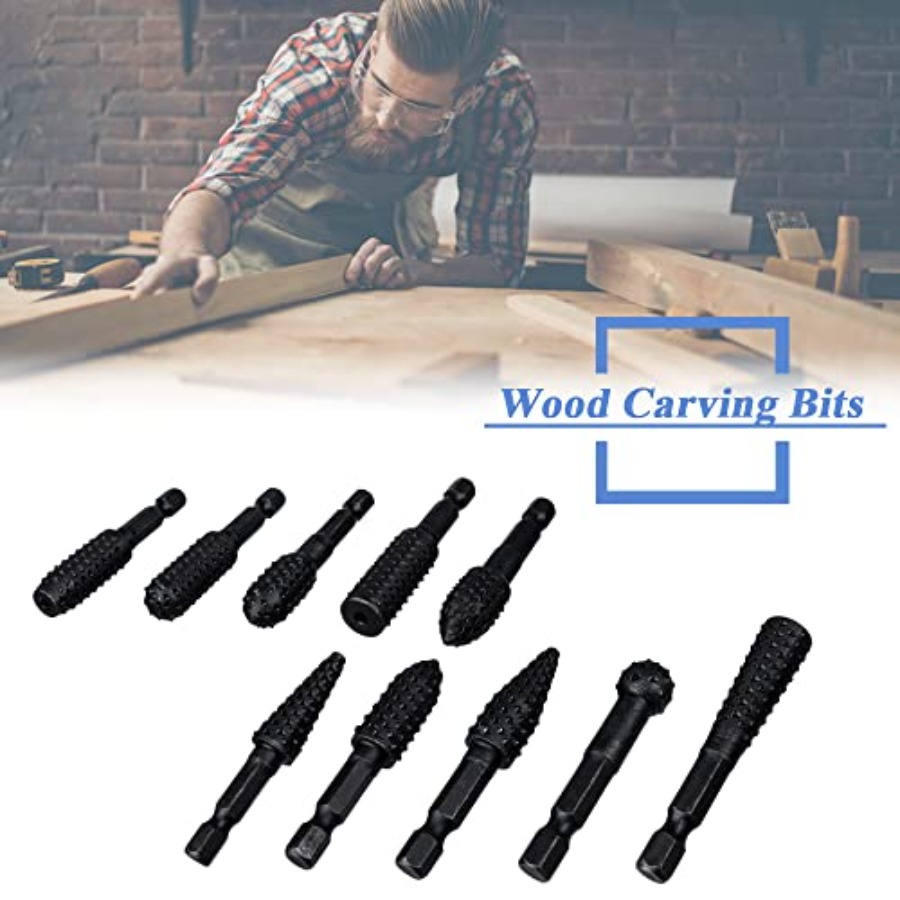 10 Pieces Rotary Burr Rasp Set - đánh giá và giá Woodworking Diy