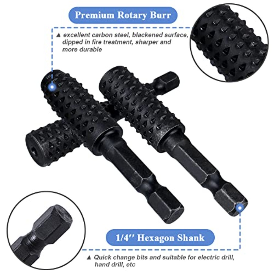 10 Pieces Rotary Burr Rasp Set - đánh giá và giá Woodworking Diy