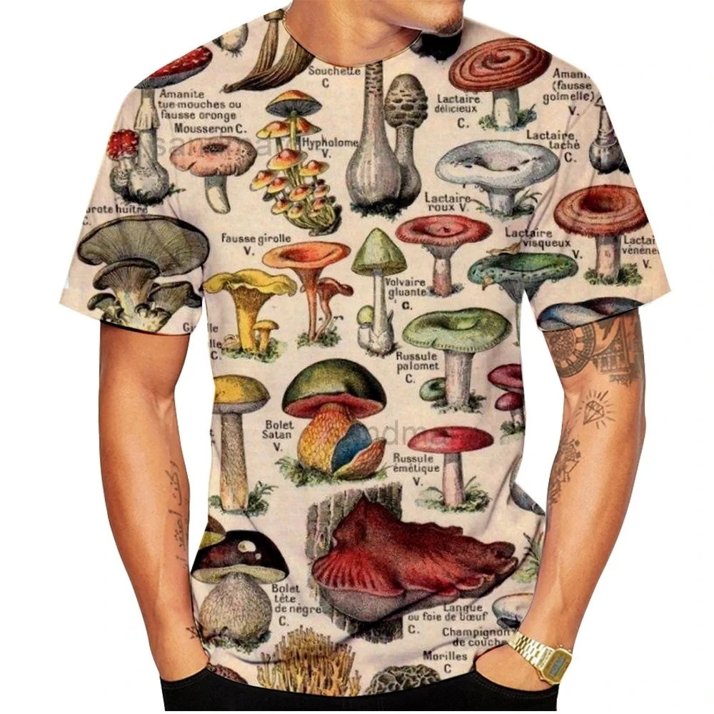 Men T-shirt Retro Mushroom Tee - đánh giá và giá Woodworking Brand