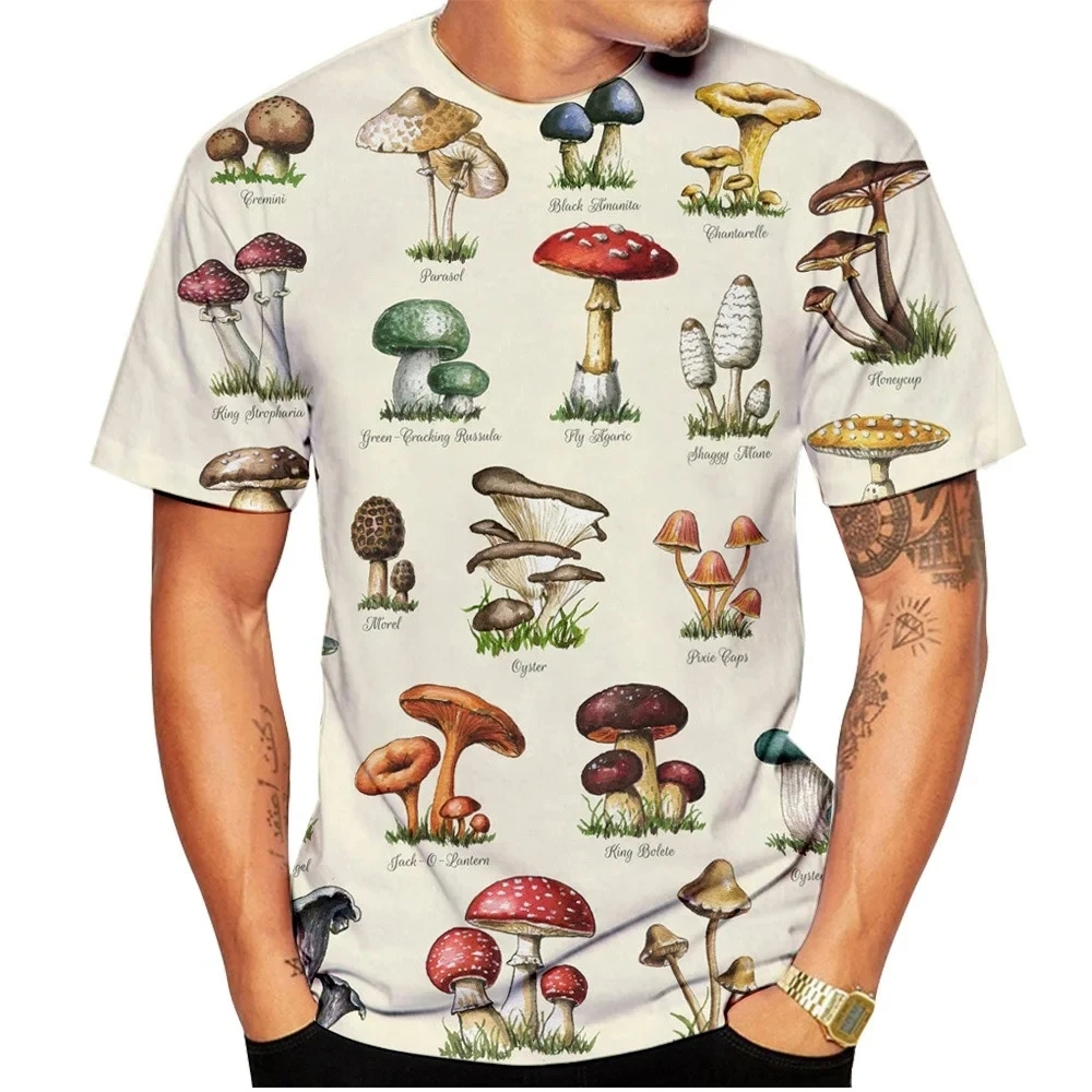 Men T-shirt Retro Mushroom Tee - đánh giá và giá Woodworking Brand