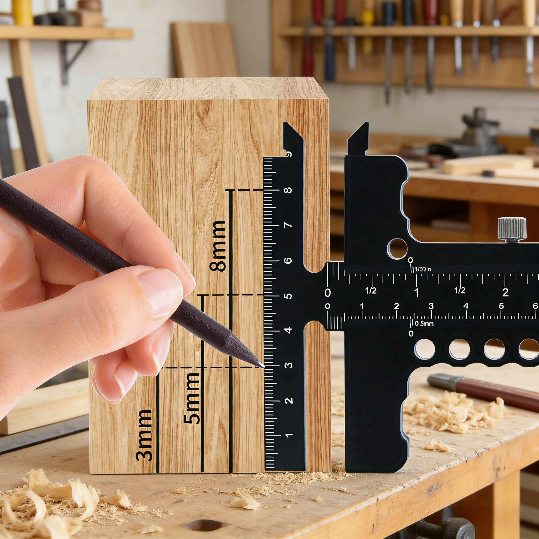 Aluminum Alloy T-Shaped Woodwo - đánh giá và giá Woodworking Marking Gauge