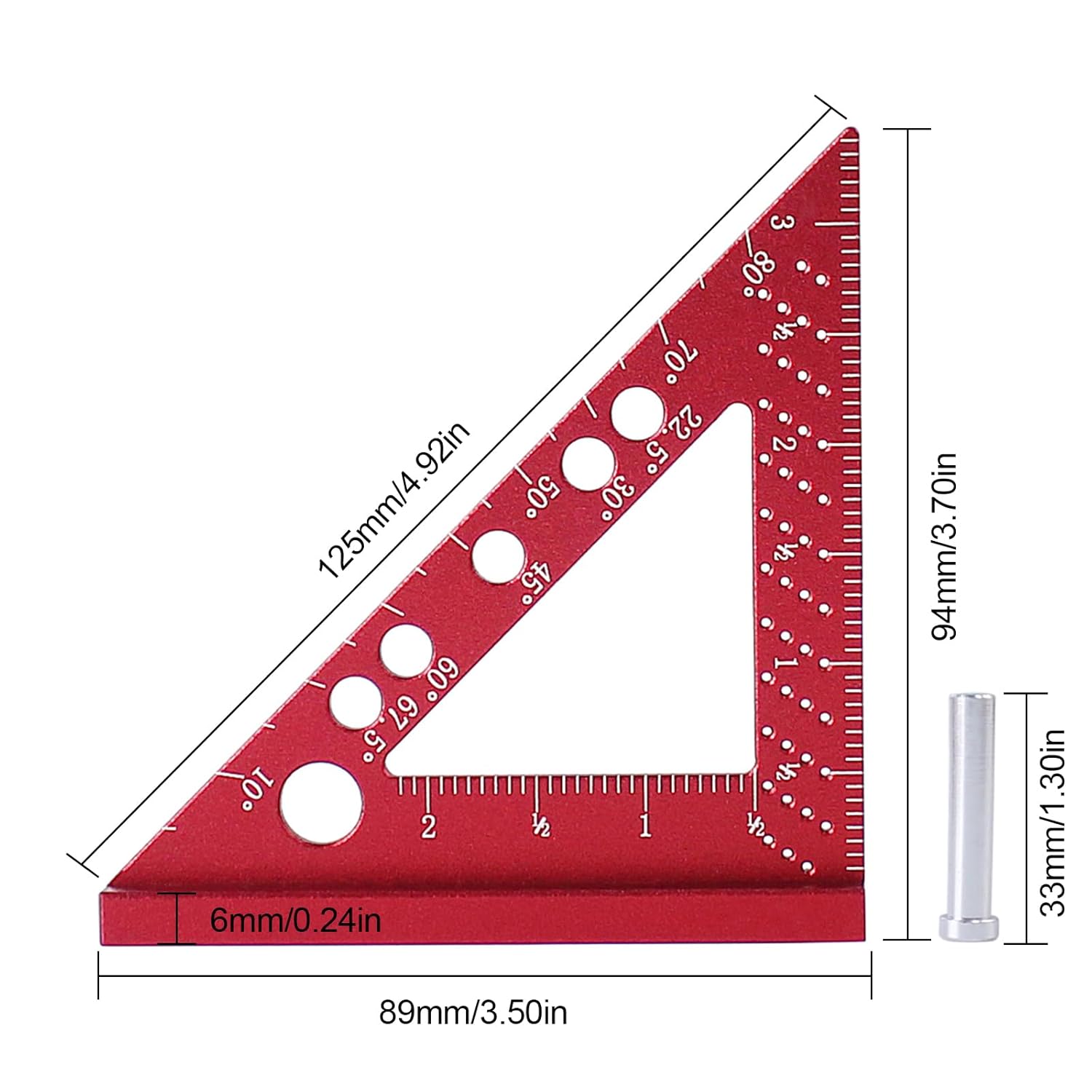 Woodworking Square Ruler 22.5- - đánh giá và giá Woodworking Show