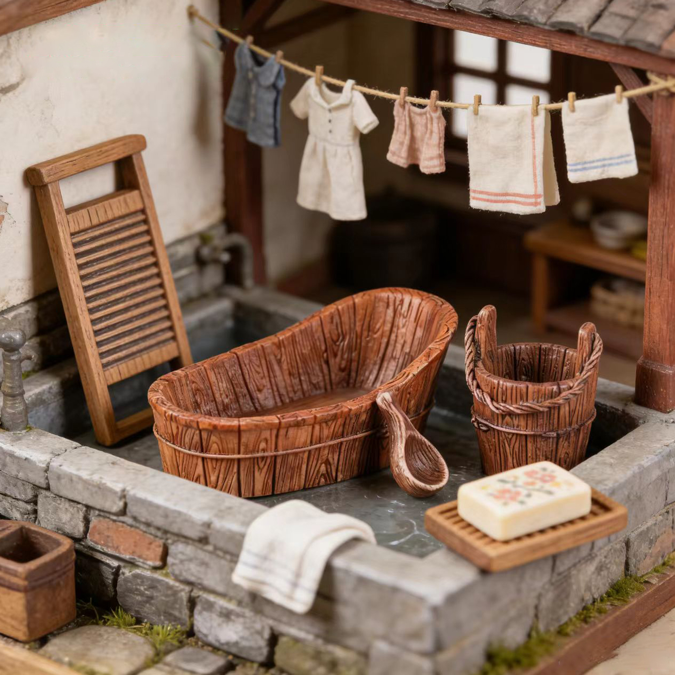 Miniature dollhouse wooden bar - đánh giá và giá Woodworking Diy