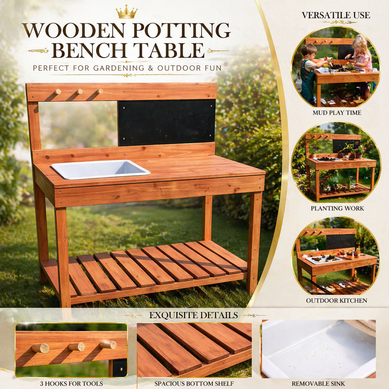 Wooden Potting Benches For Chi - đánh giá và giá Woodworking For Kids