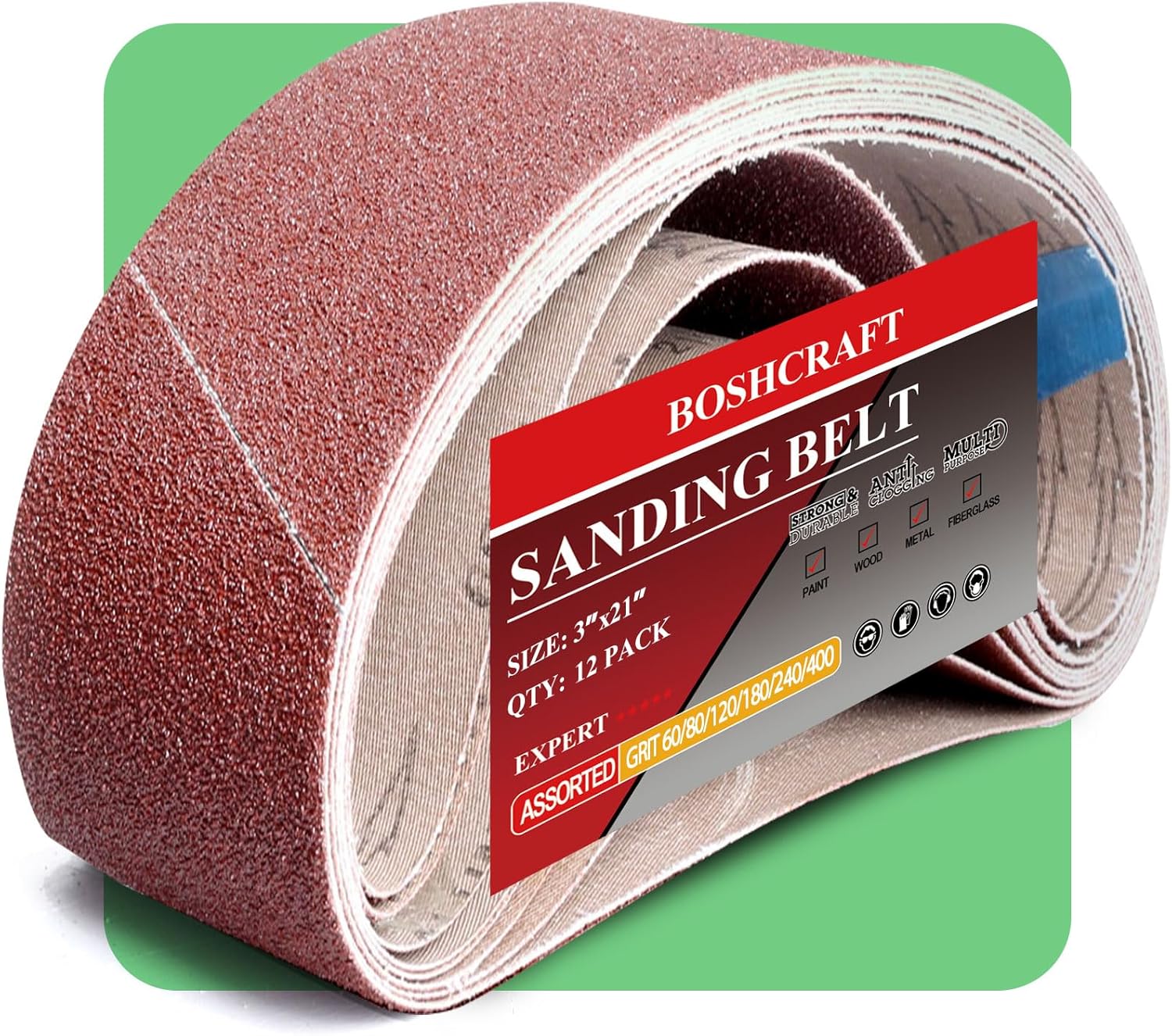 21 Pack 3x21 Inch Sanding Belt - đánh giá và giá Woodworking Product