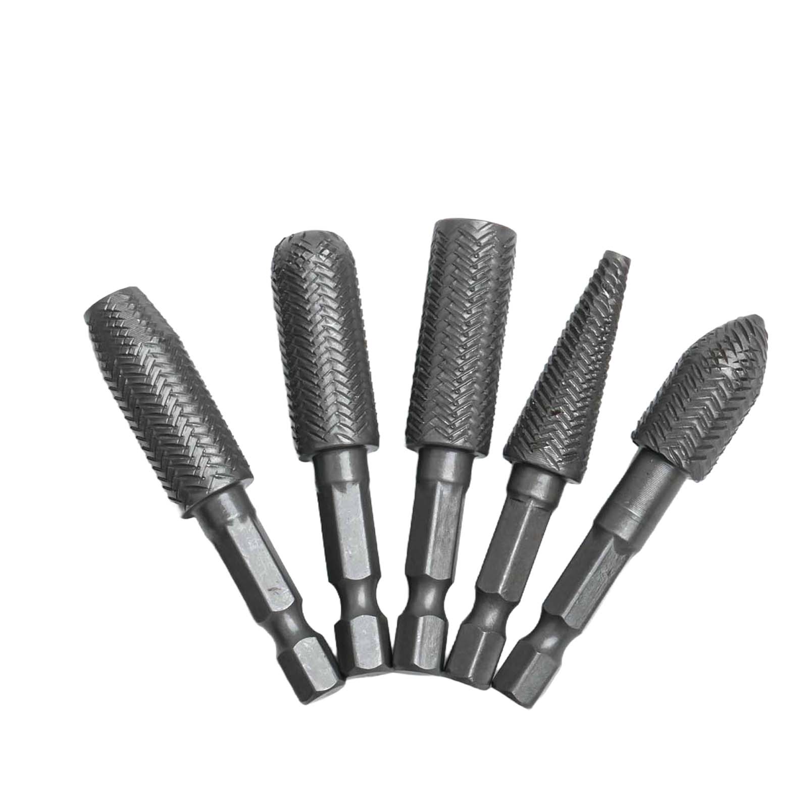 5Pcs Rotary Rasp 1/4inch Hex S - đánh giá và giá Woodworking Rasps And Files