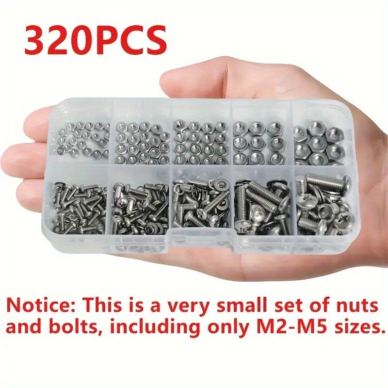 Hex Nuts and Bolt Set - 320 pi - đánh giá và giá Woodworking Diy Projects