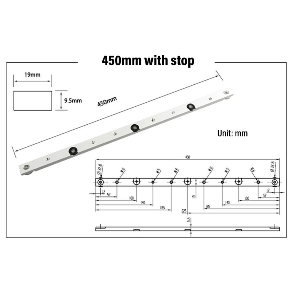300 / 450 / 650mm Miter Bar Al - đánh giá và giá Woodworking Show