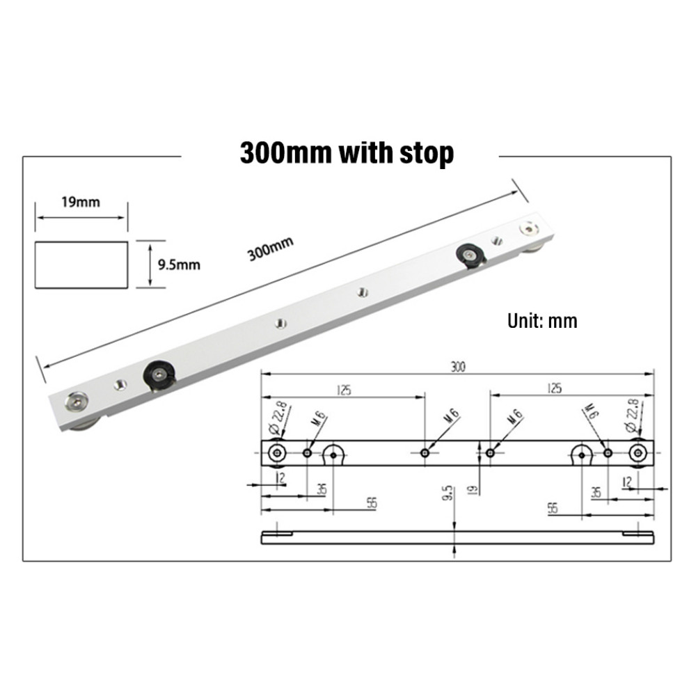 300 / 450 / 650mm Miter Bar Al - đánh giá và giá Woodworking Show