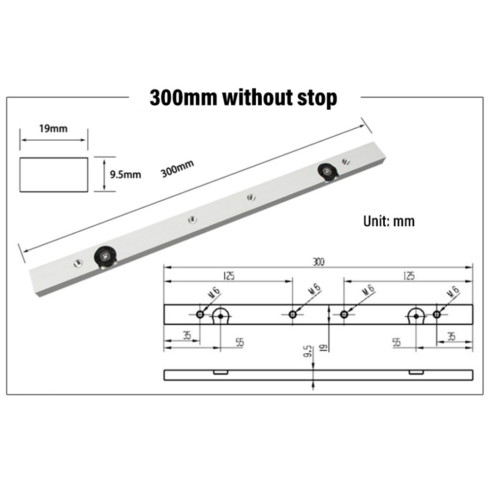 300 / 450 / 650mm Miter Bar Al - đánh giá và giá Woodworking Show