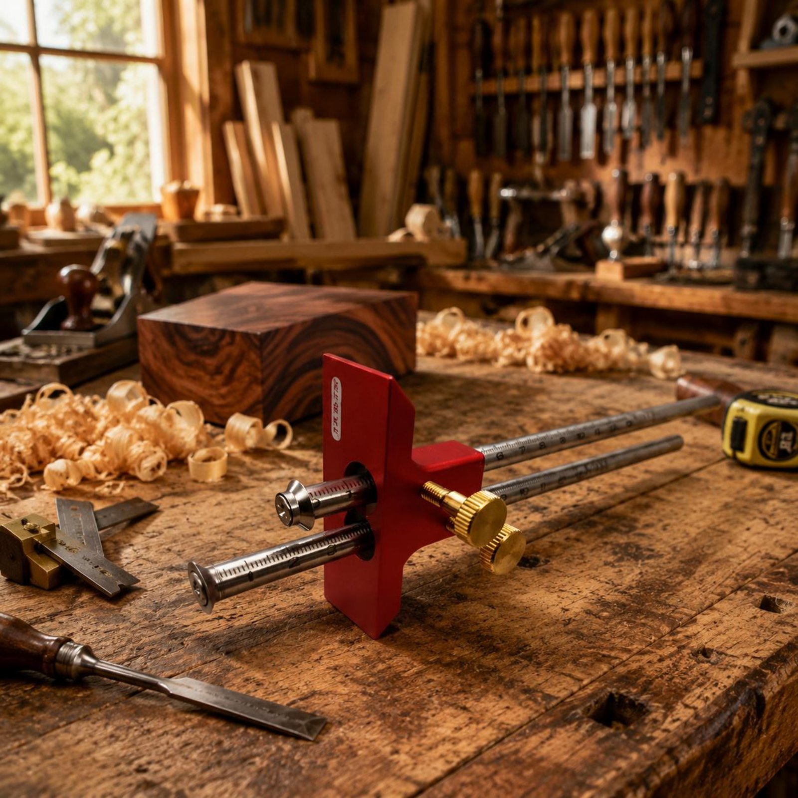 Double Head Marking Gauge Alum - đánh giá và giá Woodworking Marking Gauge