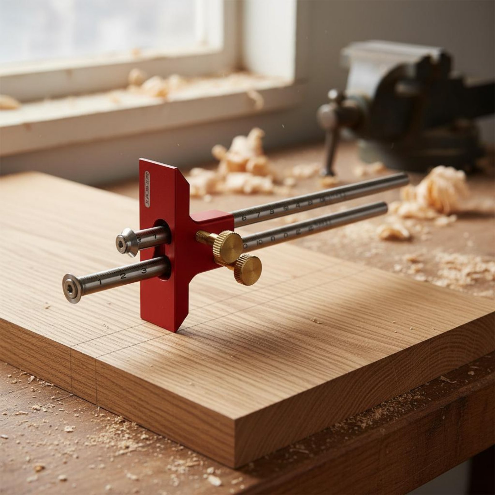 Double Head Marking Gauge Alum - đánh giá và giá Woodworking Marking Gauge